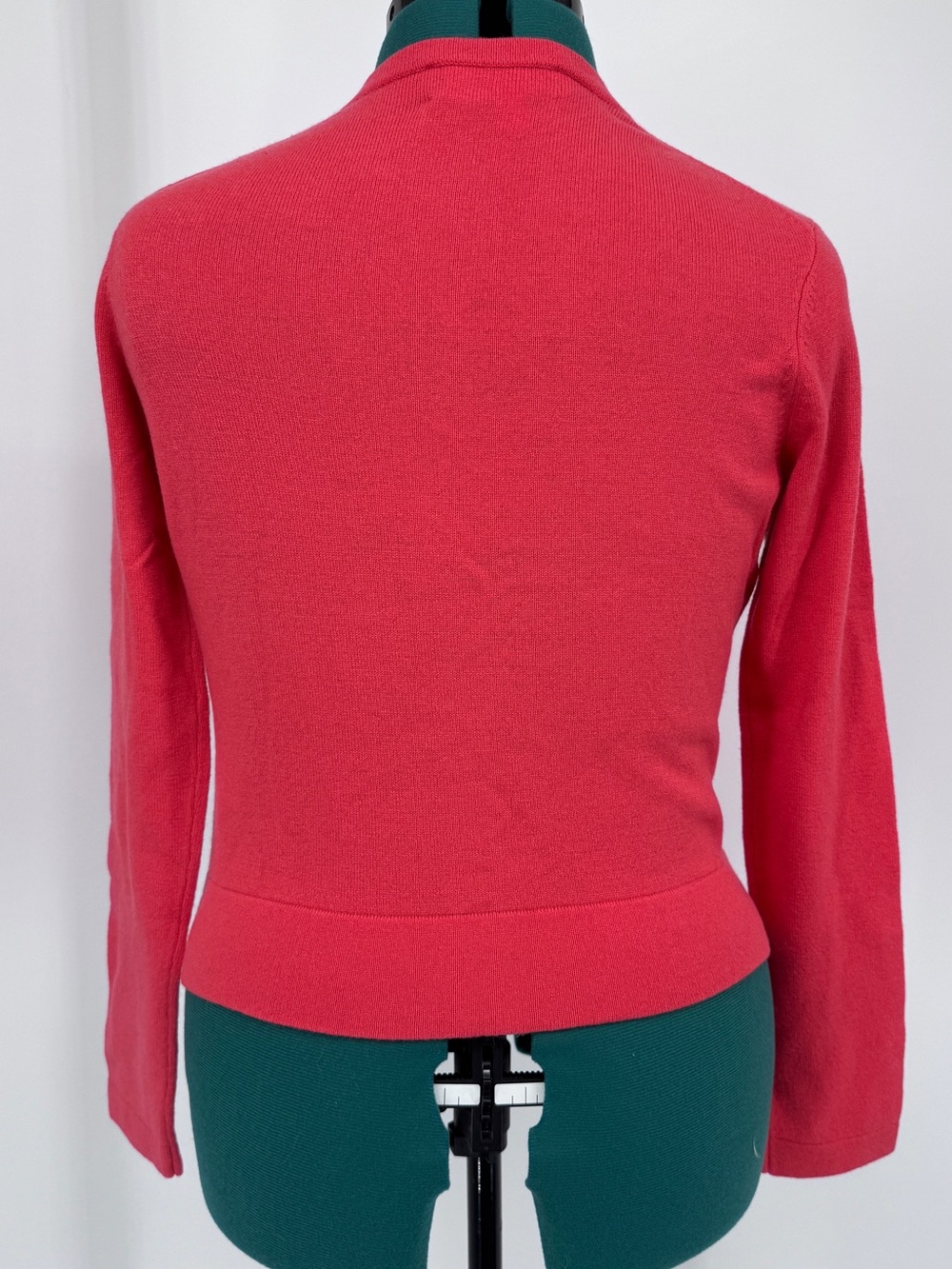 Lilly Pulitzer Hot Pink Cardigan with Turquoise Accent Buttons - Picture 7 of 10